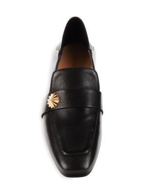 Stuart Weitzman Wylie Star Leather Loafers