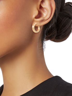 Saks Fifth Avenue Made in Italy
14K Yellow Gold Round Hoop Earrings