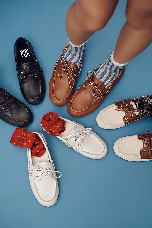 Anthropologie Bibi Lou Boat Shoes