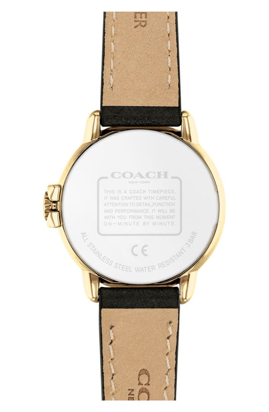 COACH Arden Leather Strap Watch, 28mm