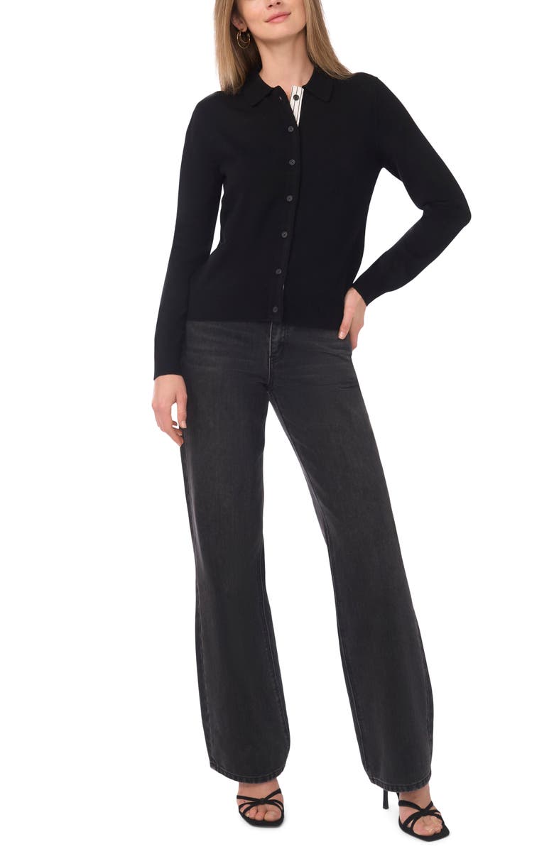 1.STATE Polo Cardigan