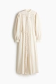 H & M Lace-Detail Cotton Dress