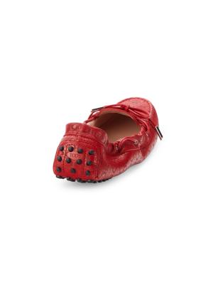 Tod's Heaven Logo Leather Driving Shoes