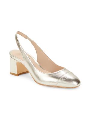 Stuart Weitzman 57MM Milla Block Heel Slingback Pumps