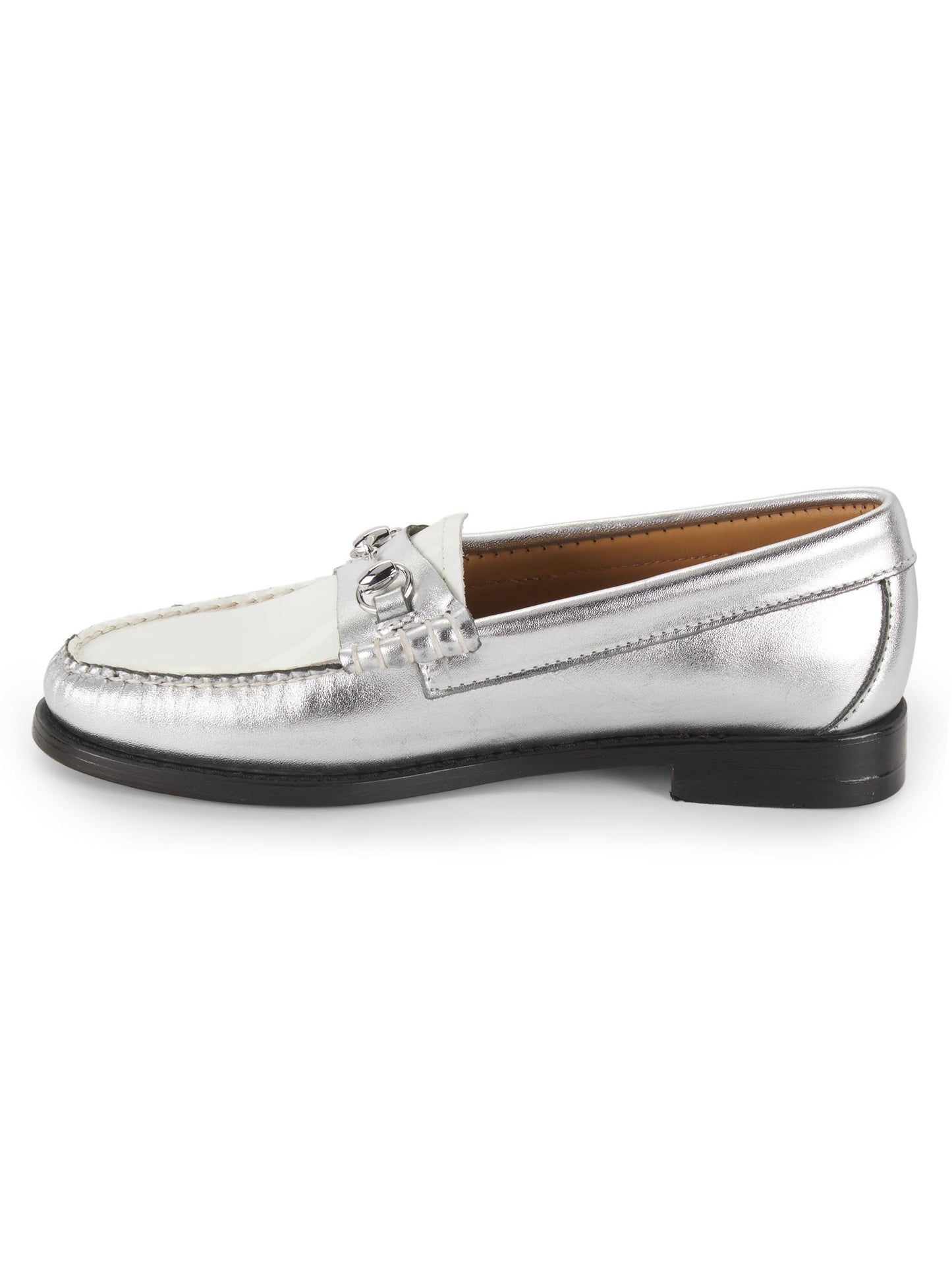 GH Bass Lianna Metallic Leather Bit Loafers
