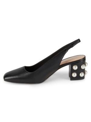 Stuart Weitzman Jte 60MM Leather Slingback Pumps