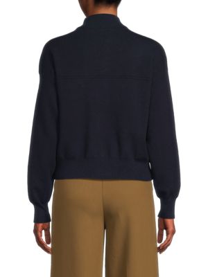 NANETTE nanette lepore Denim-Pocket Zip Cardigan