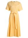 Loretta Pleated Cotton-Blend Shirtdress