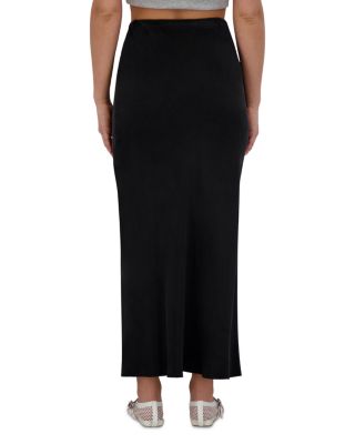 Point Brushed Straight Skirt