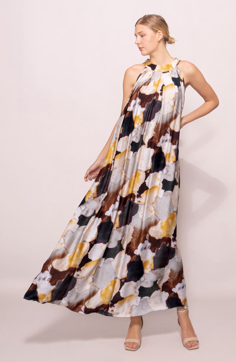 MELLODAY High Neck Maxi Dress