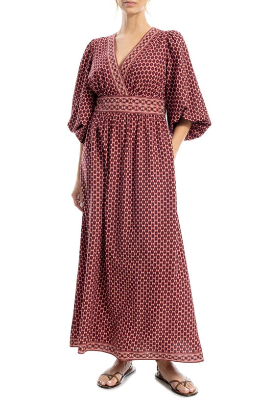 MAX STUDIO Surplice V-Neck Maxi Dress