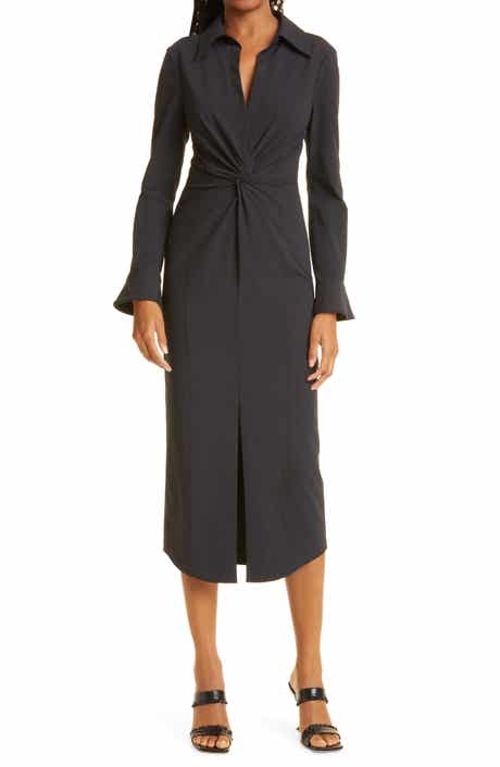 Courtney Placed Floral Long Sleeve Dress