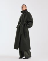 ONLY faux leather pleated maxi skirt in black