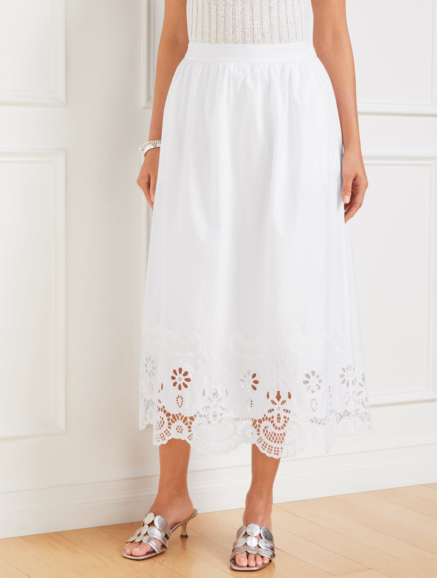 Corduroy Fit & Flare Skirt