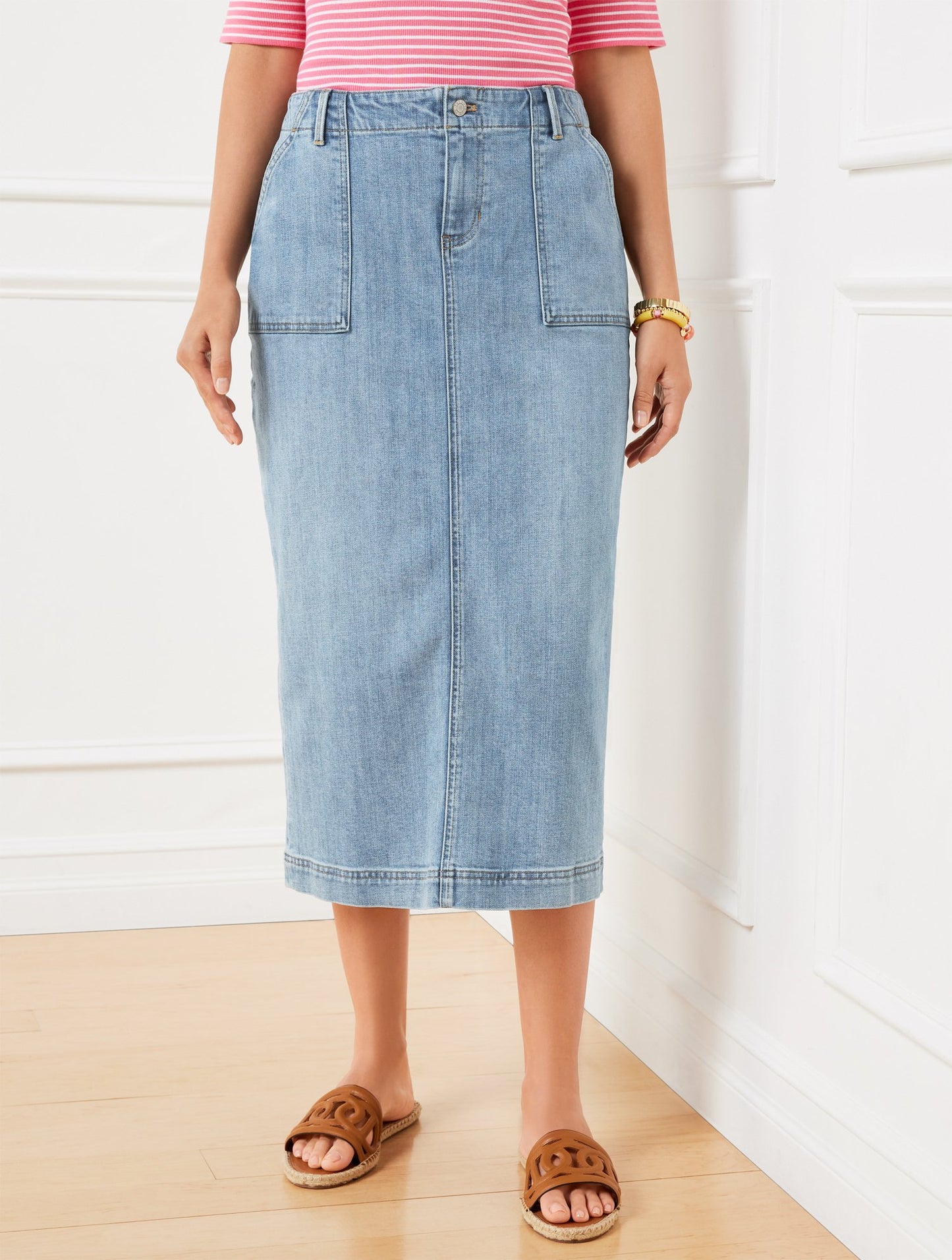 Corduroy Fit & Flare Skirt