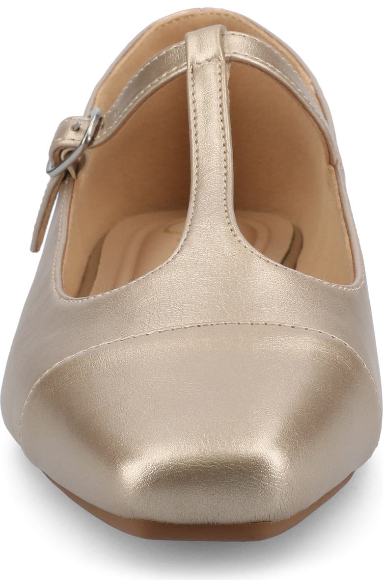 Journee Collection Thea T-Strap Flat (Women)