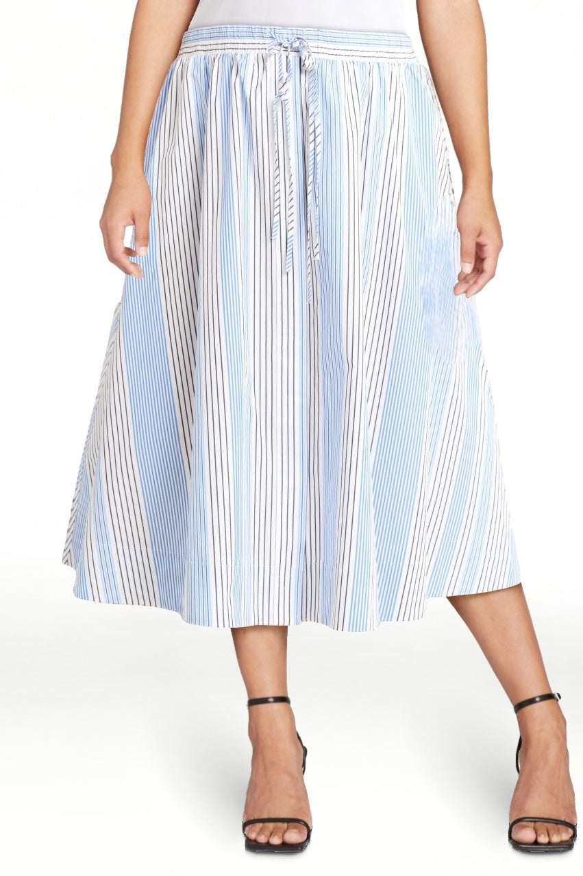 Walmart Free Assembly Women's and Women's Plus  Tie Front Cotton Maxi Skirt, XS-4X
