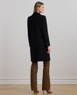 Macy's Lauren Ralph LaurenWomen's Single-Breasted Peacoat