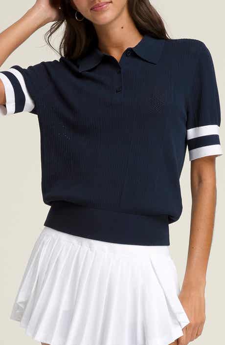 Embroidered Stripe Midi Shirtdress
