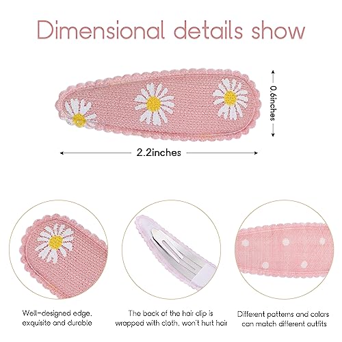 Amazon Choicbaby 30 Pcs Toddler Hair Clips Floral Print Girl Hair Clips for Girls Non Slip Wrapped Snap Hairpins for Kids Barrettes Hair Accessories for Baby Girls 2.2 Inch