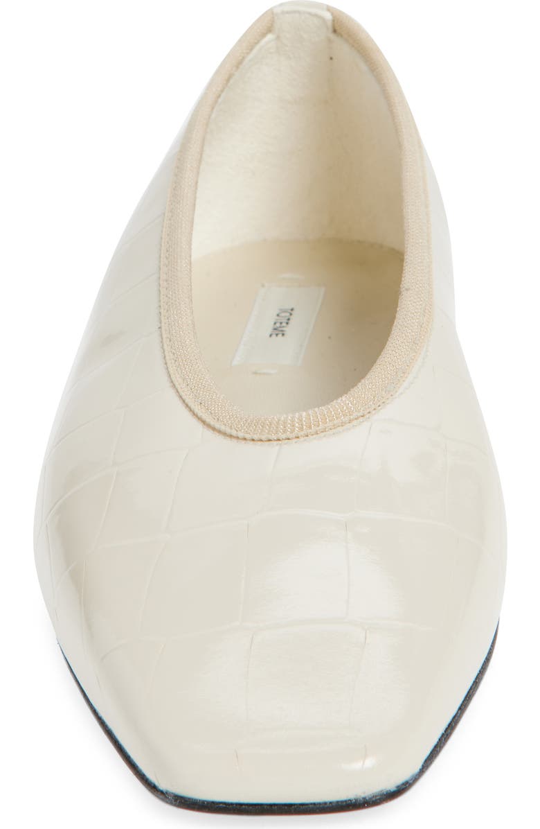 TOTEME Croc Embossed Ballet Flat (Women)