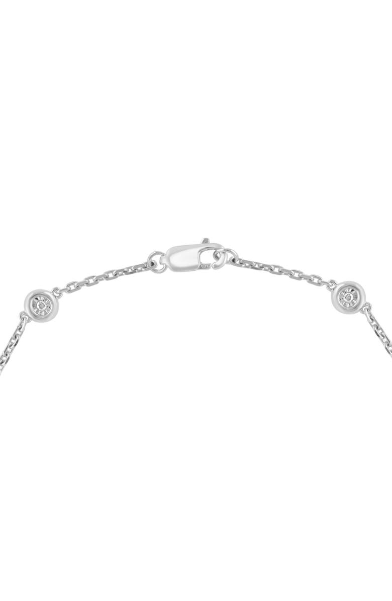 EFFY Sterling Silver Bezel Set Diamond Chain Bracelet - 0.07 ctw.