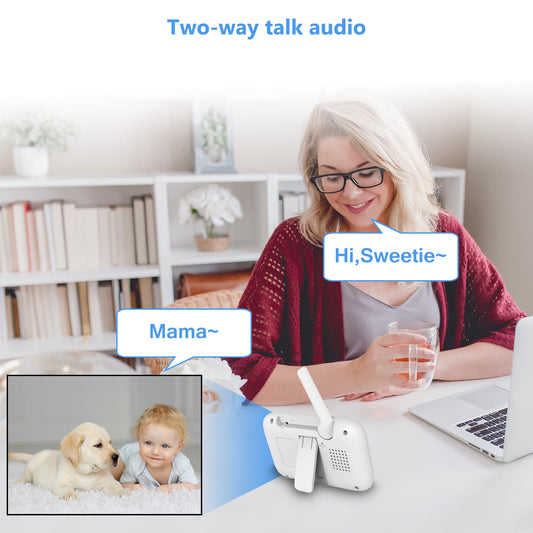 Walmart HelloBaby Baby Monitor-HB6336 with Camera and Audio, 3.2" IPS Color Display, Full Remote Pan Zoom, IR Night Vision, 1000 ft. Range, Wall Mount, No WiFi Baby Camera Monitor
