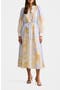 Courtney Placed Floral Long Sleeve Dress