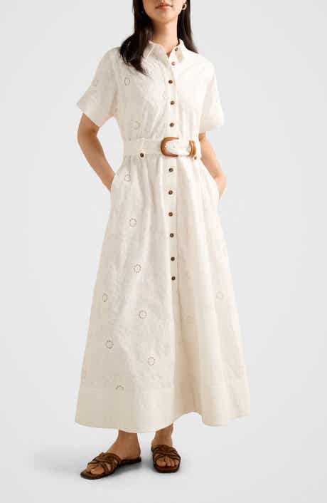 Courtney Placed Floral Long Sleeve Dress