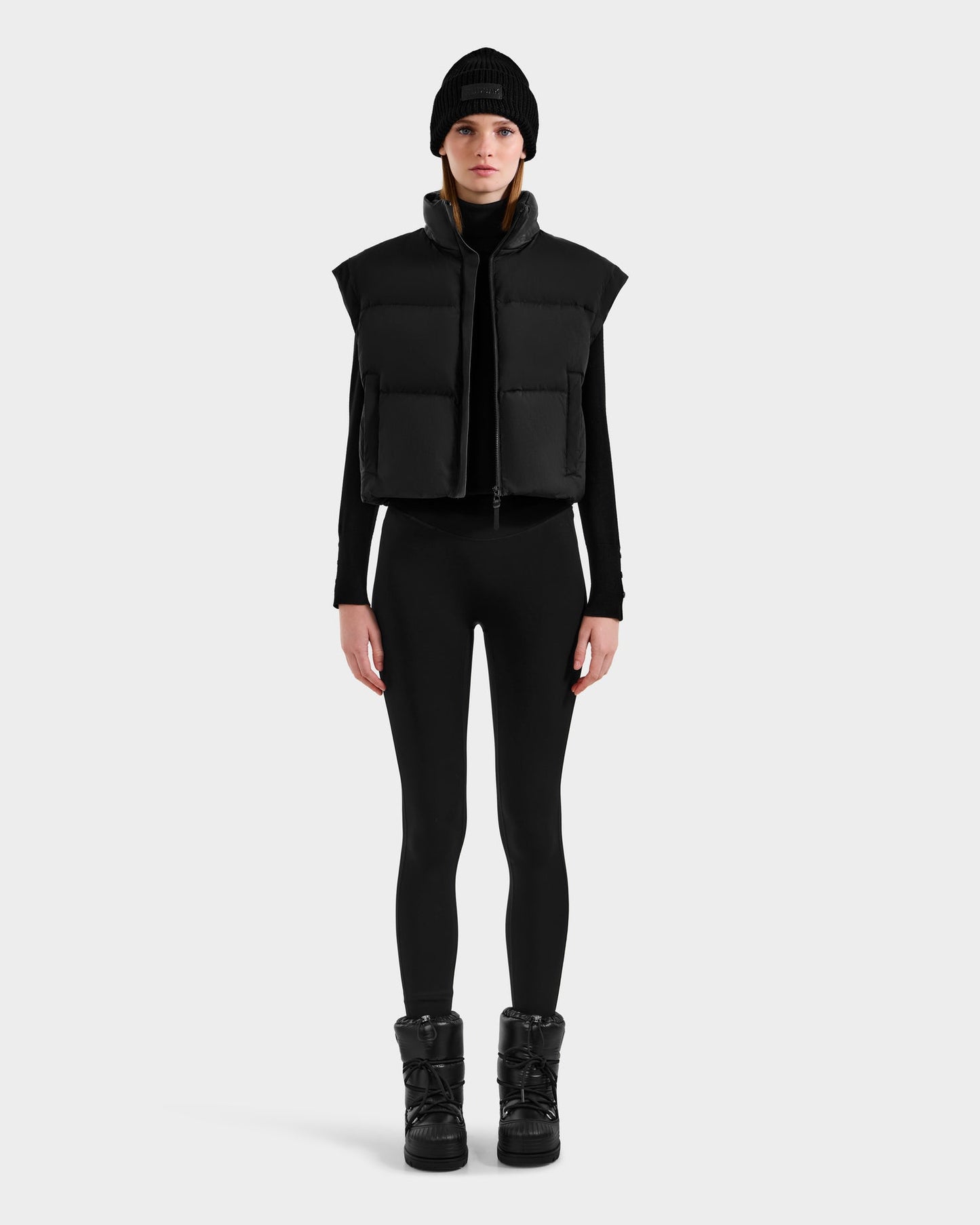 OPRAH WOMEN'S CONVERTIBLE DOWN PUFFER WITH REMOVABLE SLEEVES