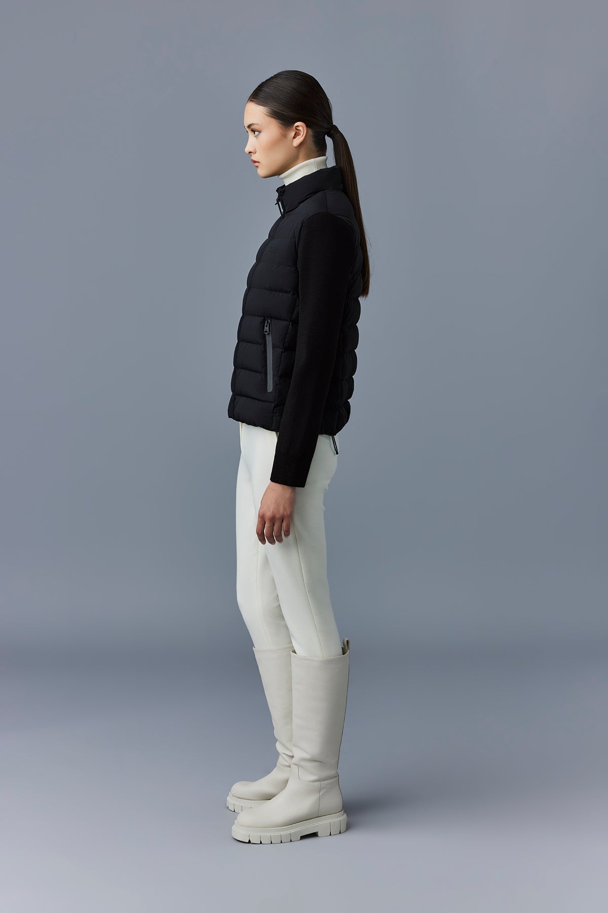 OCEANE-CITY Light down mixed-media jacket