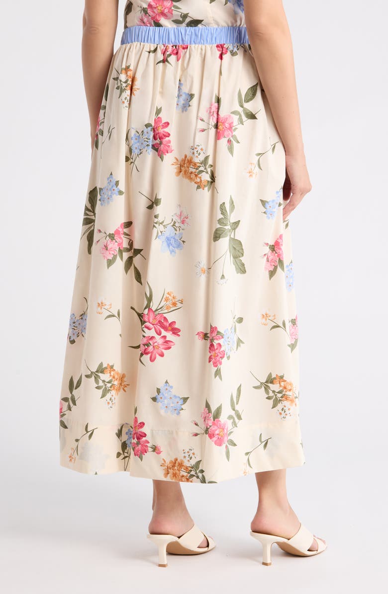 Ellen Tracy Cotton Poplin Maxi Skirt