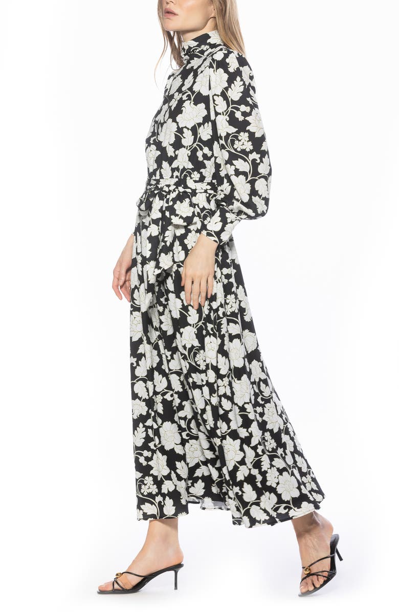 Alexia Admor Saliah Mockneck Blouson Sleeve Dress