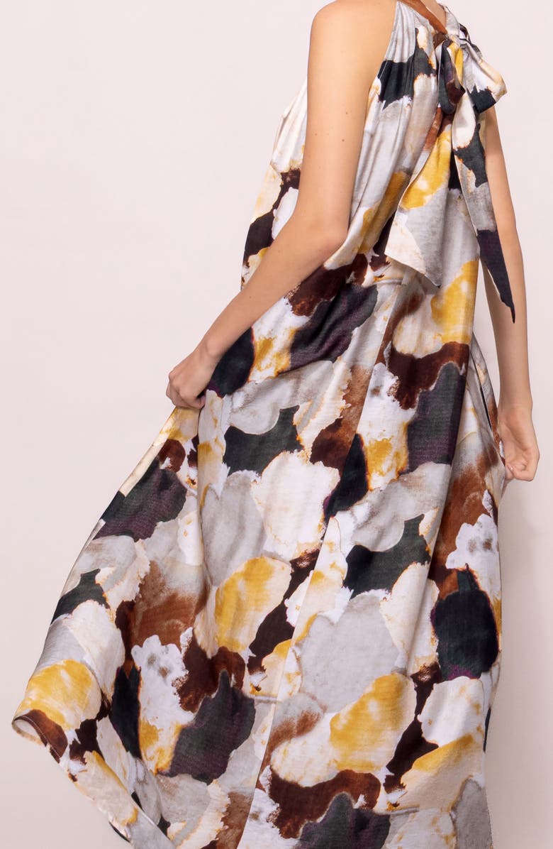 MELLODAY High Neck Maxi Dress