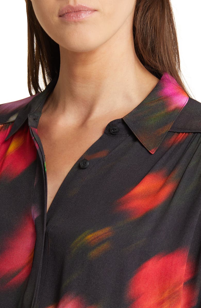 rag & bone Aubrey Floral Print Button-Up Top