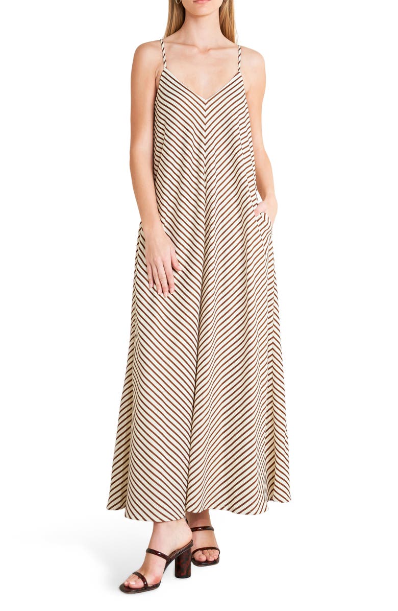 FREEMARKET Pinstripe Midi Dress