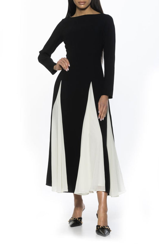 Alexia Admor Elodie Floral Long Sleeve Maxi Dress