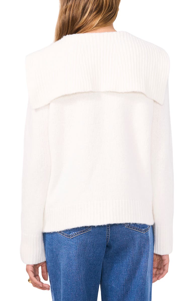 1.STATE Foldover Collar Cardigan