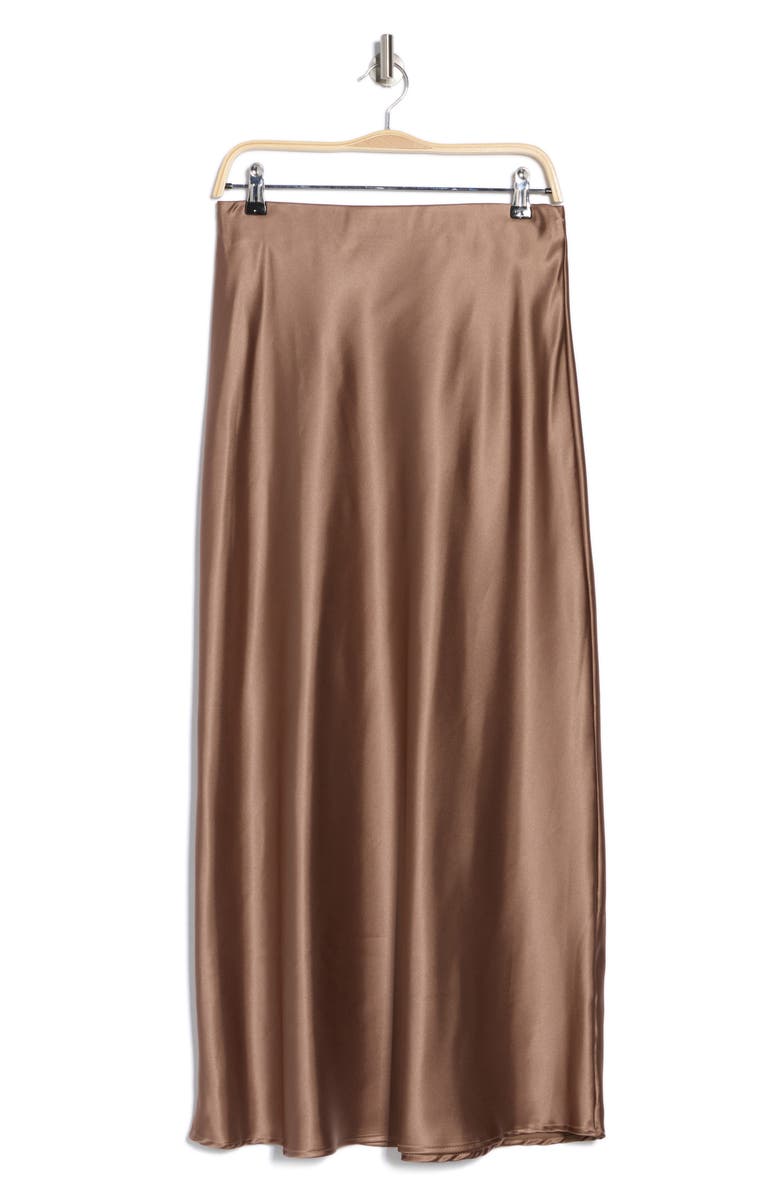 Renee C Satin A-Line Skirt