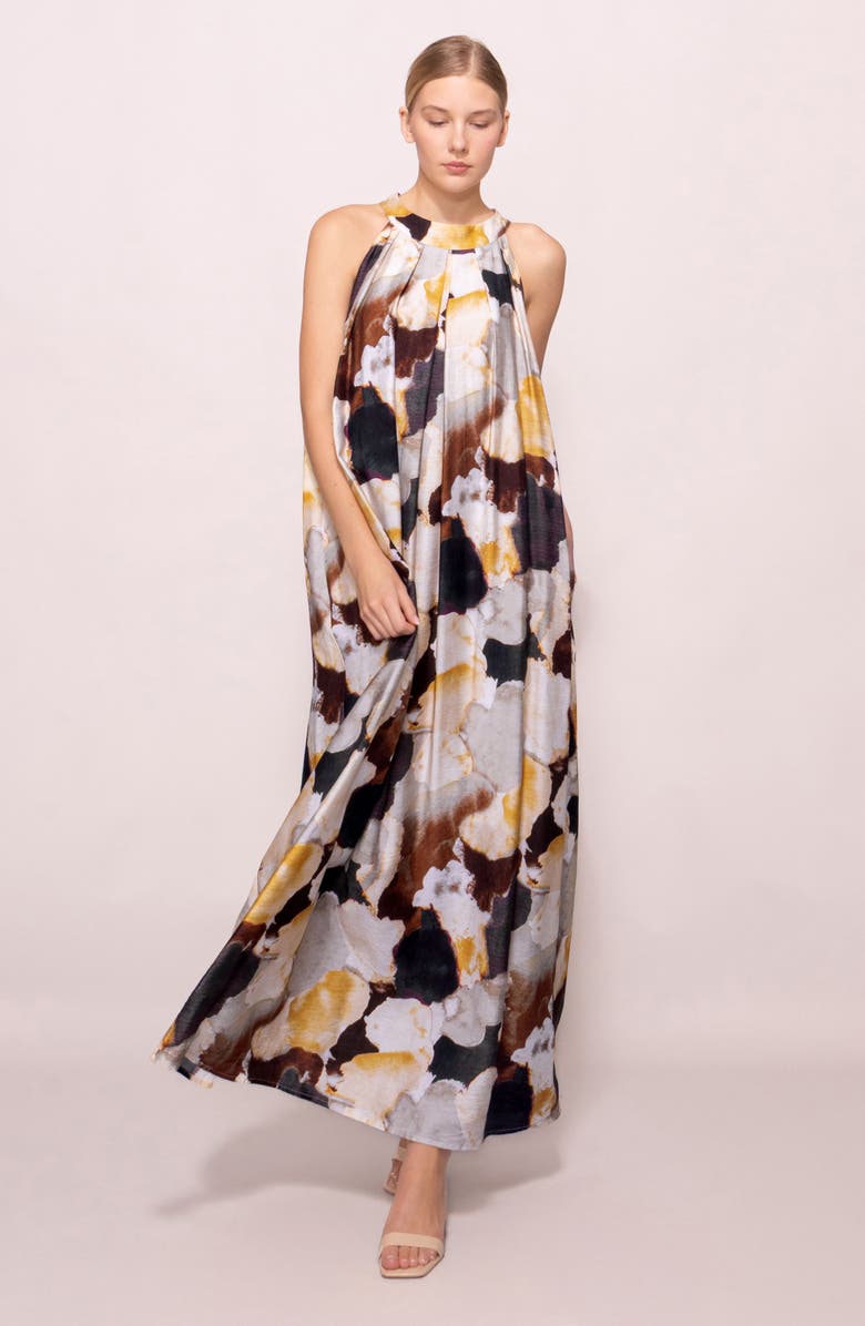 MELLODAY High Neck Maxi Dress