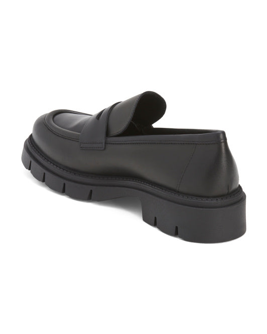 RIZZOLI Made In Italy Leather Penny Loafers