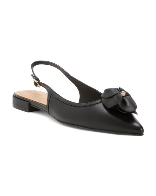 TED BAKER Leather Lili Rose Flats