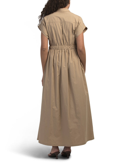 SOLITAIRE Short Sleeve Embroidered Cutwork Dress