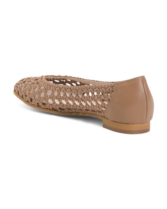 ALL BLACK Woven Lady Flats