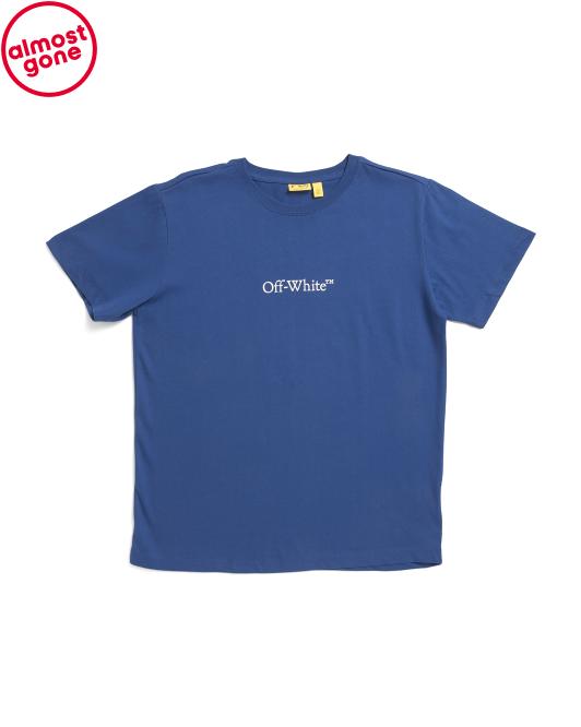 OFF WHITE Big Boys Bookish Short Sleeve Tee