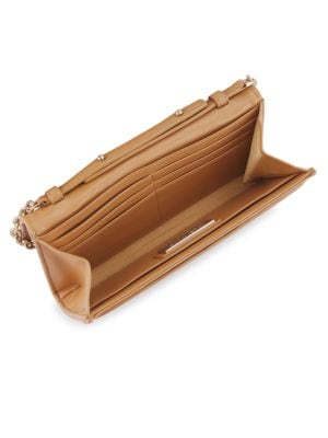 Valentino by Mario Valentino
 Cesare Sauvage Diamond-Shaped Embellished Leather Chain Wallet