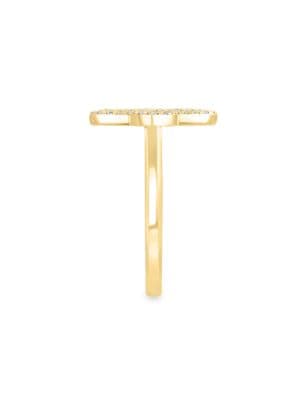 Effy
 14K Yellow Gold & 0.12 TCW Diamond Star Ring