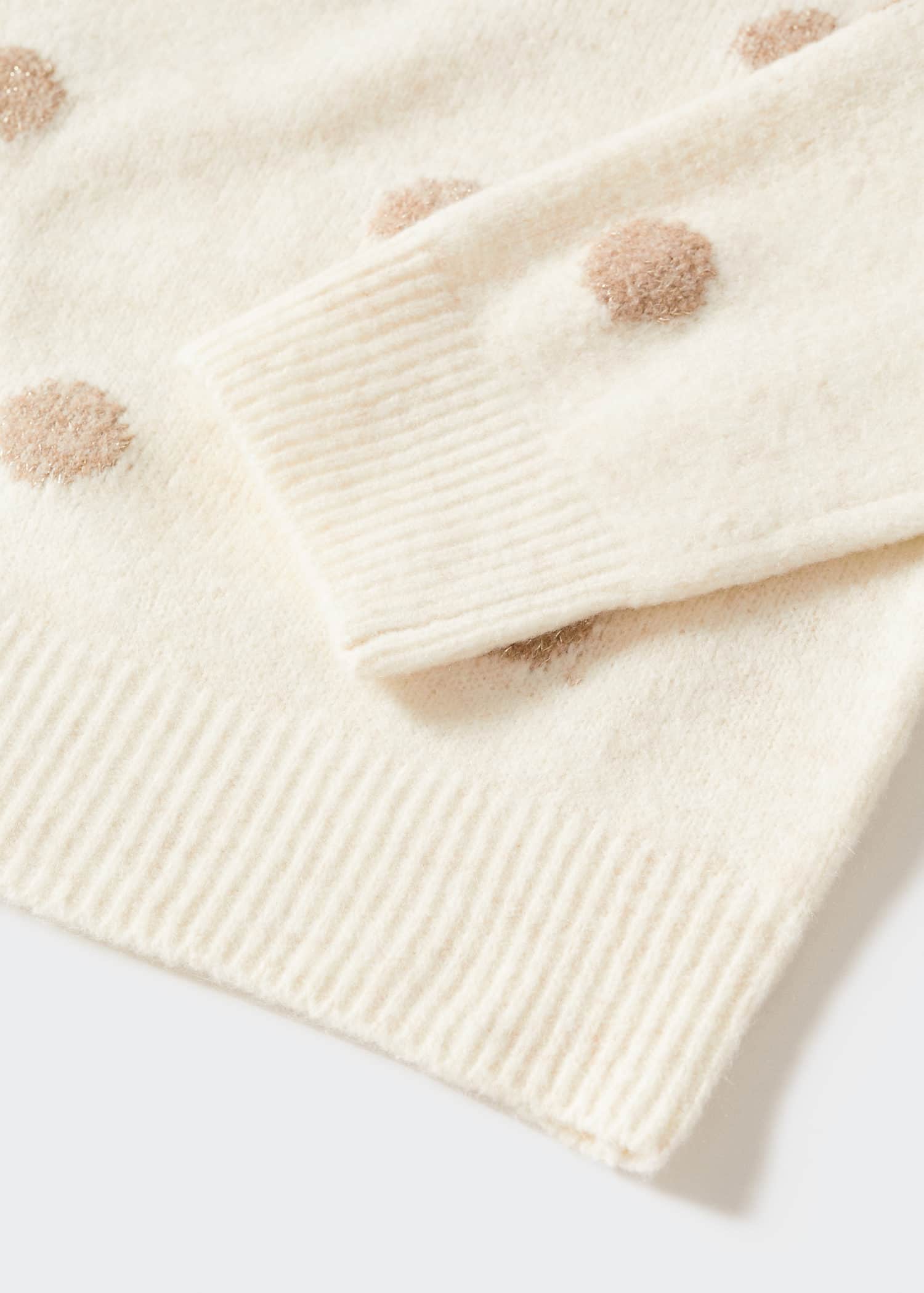 Polka dots knit dress - Details of the article 8