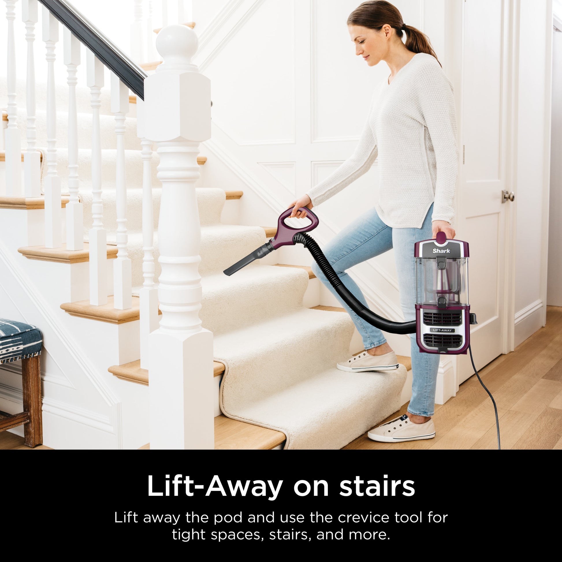 image 4 of Shark Navigator®  Lift-Away® Upright Vacuum with Self-Cleaning Brushroll, Multisurface, CU530