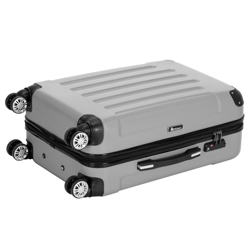 image 1 of Zimtown 3 Piece Nested Spinner Suitcase Luggage Set With TSA Lock Gray